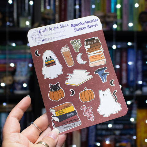Spooky Reader | Sticker Sheet | Spooky Collection