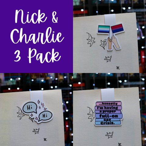 Nick & Charlie Part 2 | Pack of 3 | Heartstopper | Osemanverse | Magnetic Bookmark