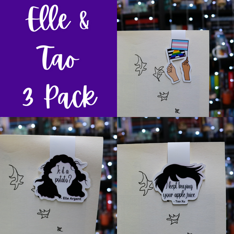 Elle & Tao | Pack of 3 | Heartstopper | Osemanverse | Magnetic Bookmark