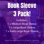 MYSTERY Book Sleeve 3 Pack! (Medium, Large & Extra Large)