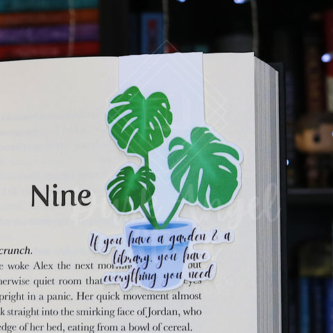 Garden & a Library | Magnetic Bookmark | Plant Parent Collection