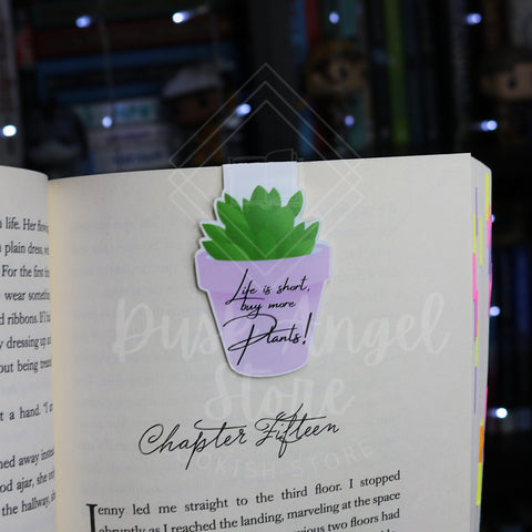Life is Short | Magnetic Bookmark | Plant Parent Collection