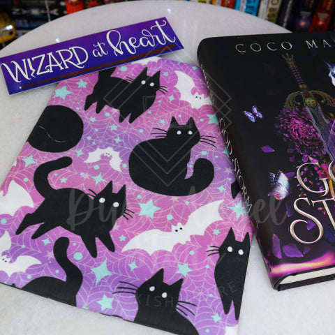 Pastel Halloween with Black Cats | Book Sleeve | Spooky Collection