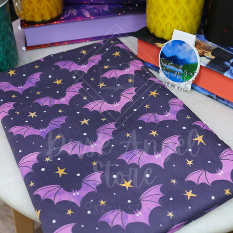 Purple Bats | Book Sleeve | Halloween Collection