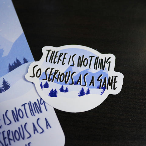 Serious as a Game | Sticker | Truly Devious