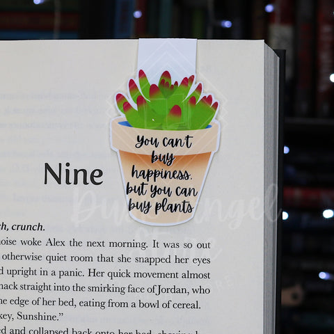 You Can't Buy Happiness | Magnetic Bookmark | Plant Parent Collection